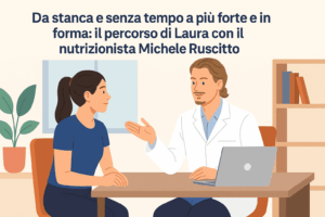 Michele Ruscitto nutrizionista Gallarate e Verbania durante una consulenza personalizzata in studio